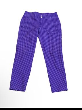 Jofit Women’s size 4 purple and black checkered golf pant